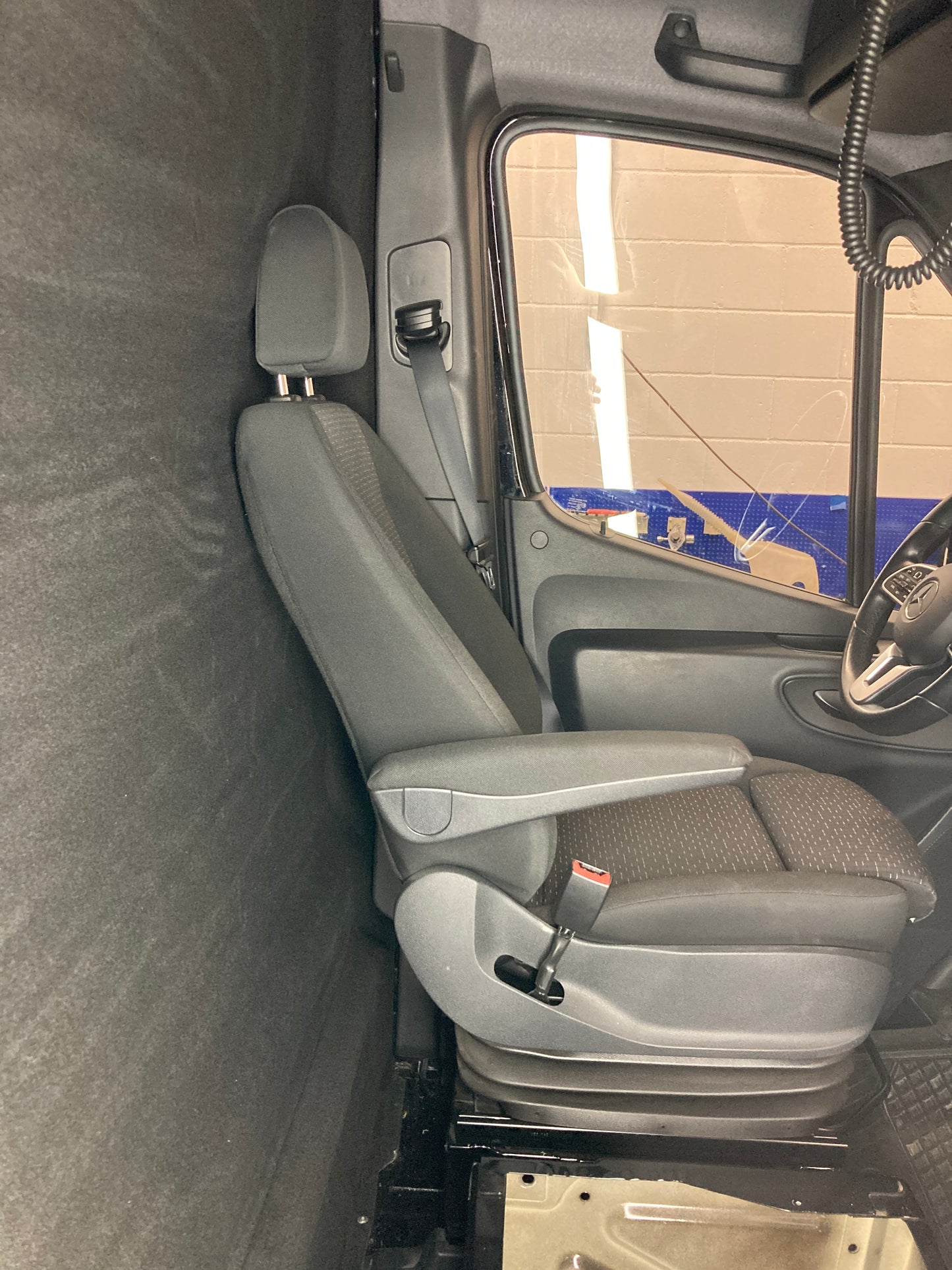 New seating position with Neomatic extended bulkhead seen from the side