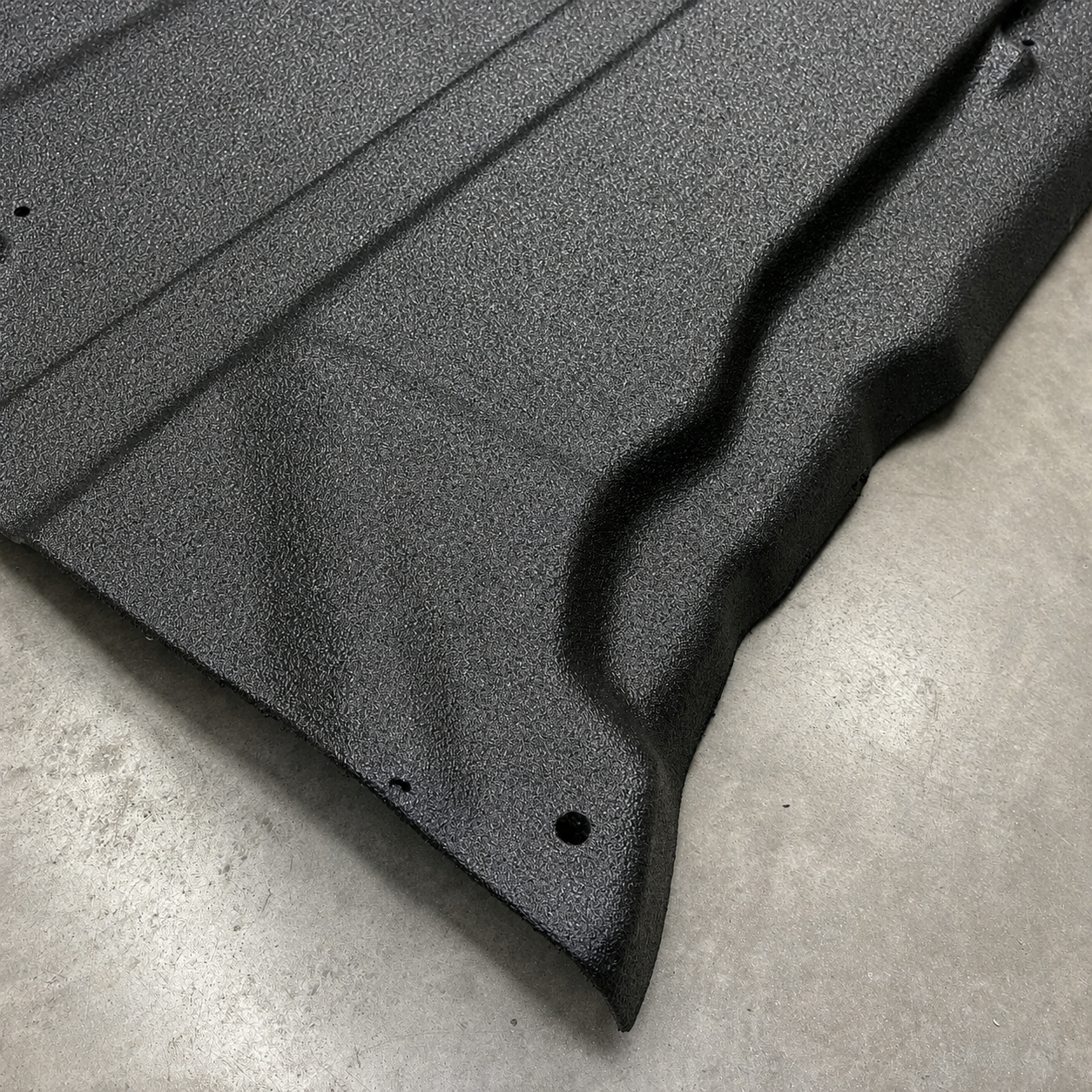 Line-X coated composite floor guard for Toyota GR Yaris underbody protection