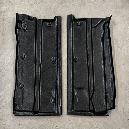 GR Yaris Floor Guard Kit composite floor guards showing molded underside reinforcement structure
