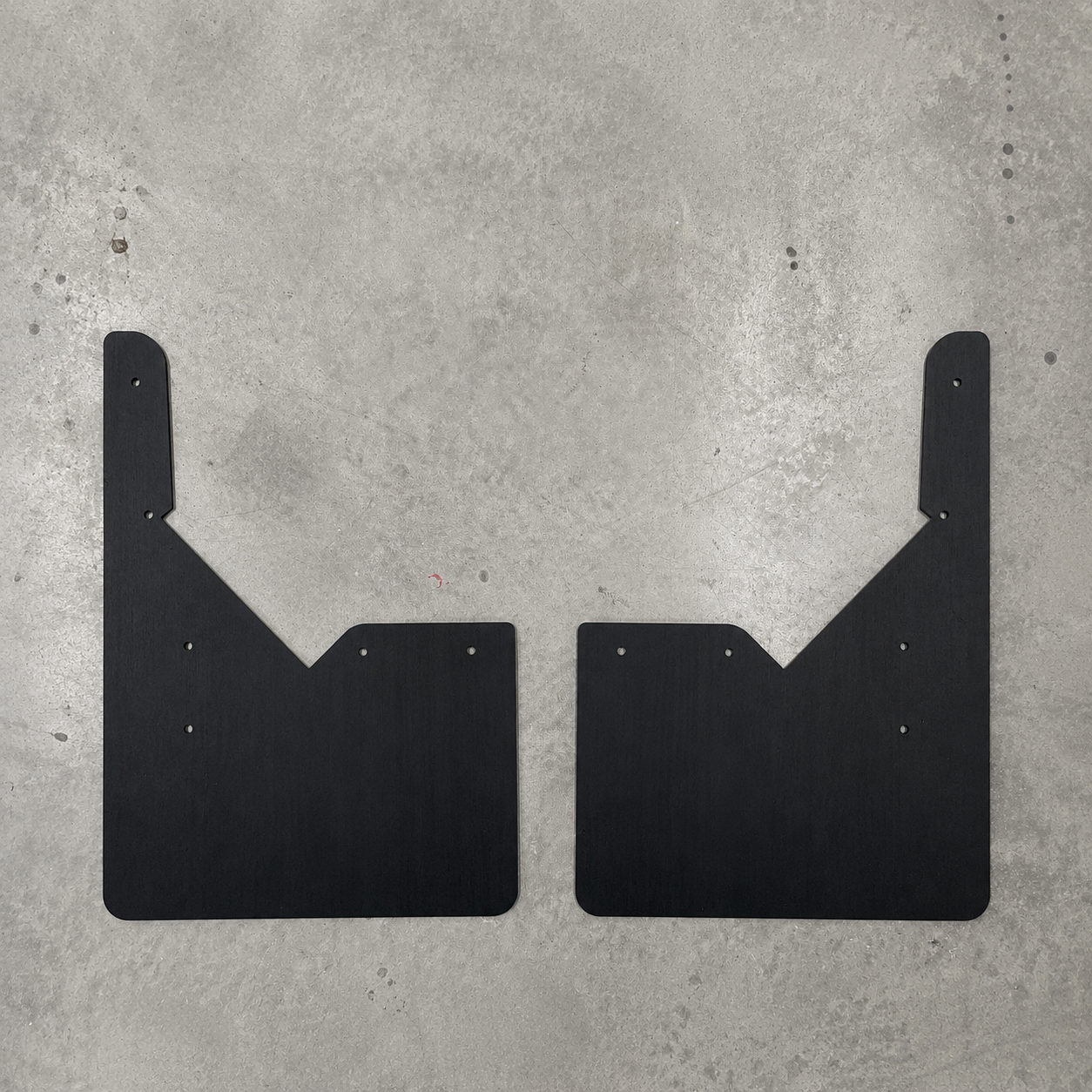 Pair of GR Yaris rear mudflaps in street fitment