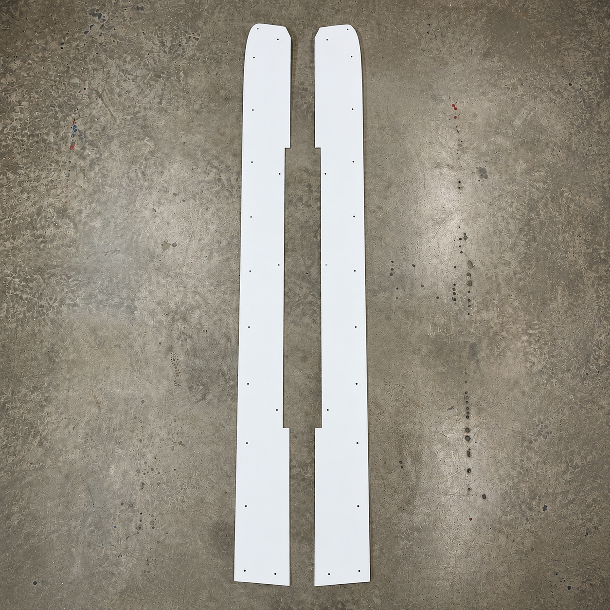 White HDPE side skirt guard kit for Toyota GR Yaris underbody and sill protection