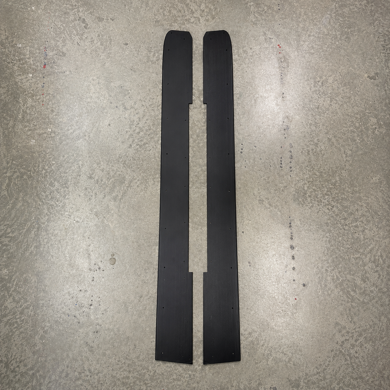 Black HDPE side skirt guard kit for Toyota GR Yaris underbody and sill protection