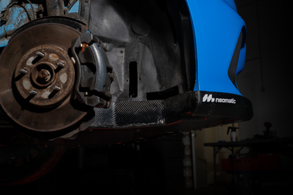 Neomatic Ford Focus RS Sump Guard Kit installed on a Focus RS